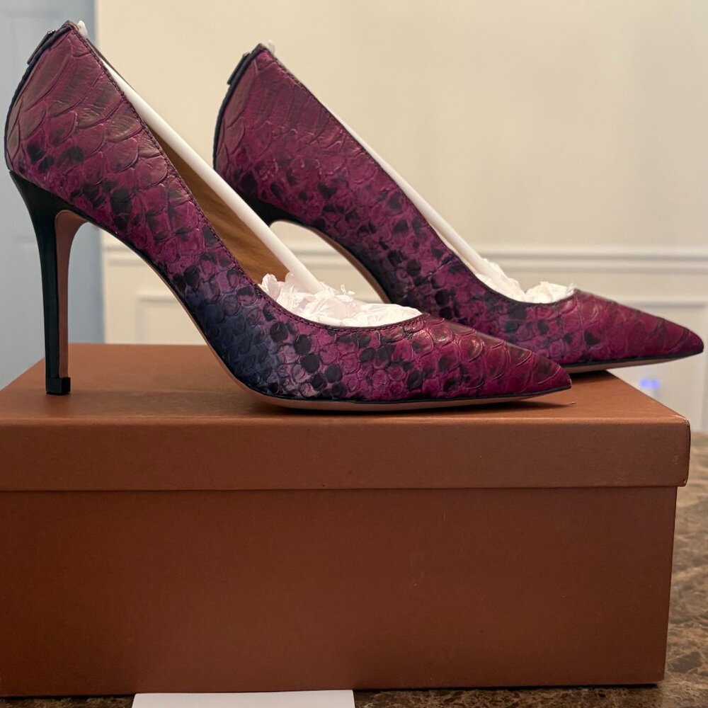 Coach Teddie Embossed Snake Leather Pumps (Size 5)